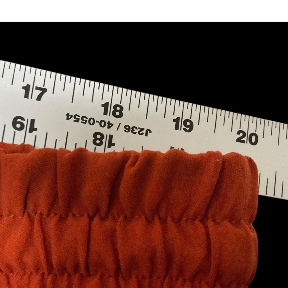NYCC New York Clothing Co Orange Textured  Pants Plus Size 3XX